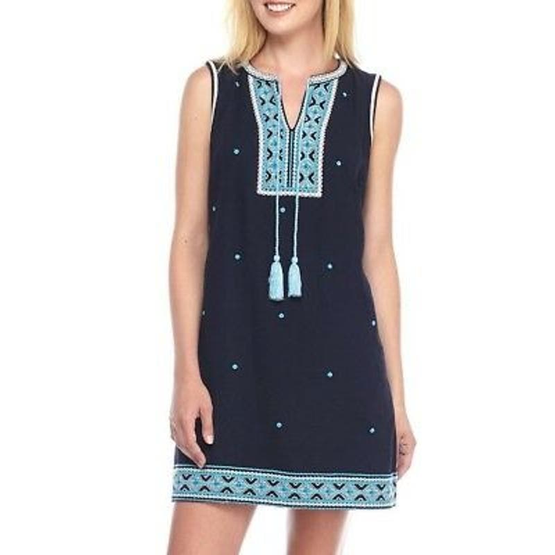 Crown  Ivy Novel Navy Blue Dress